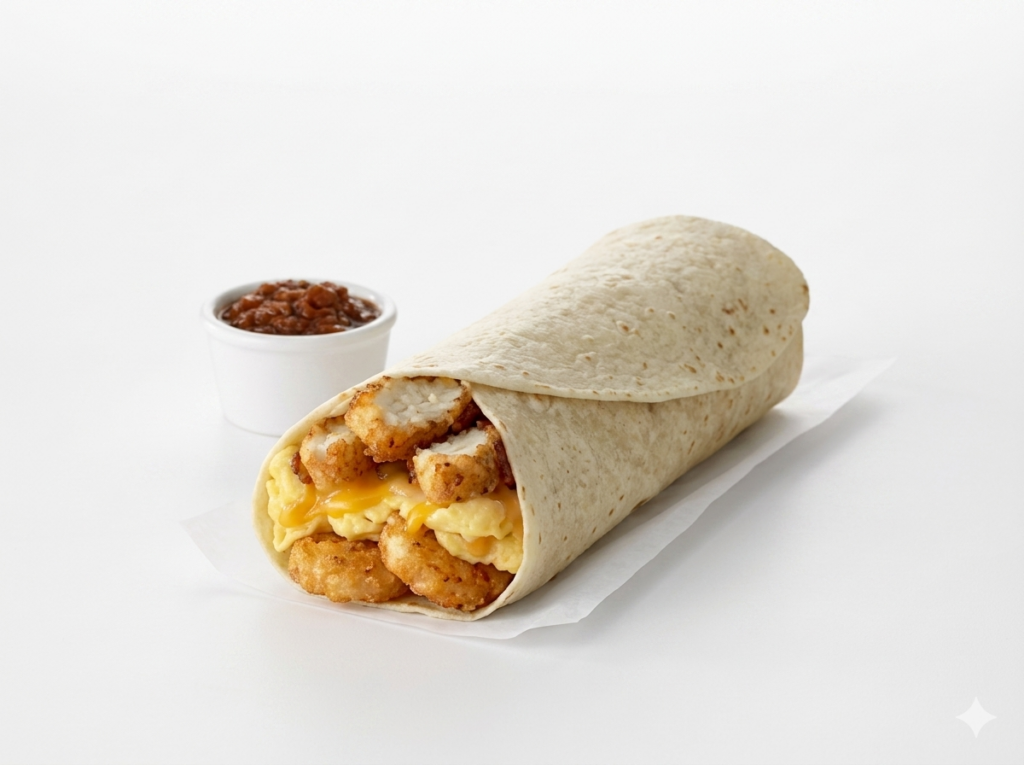 Hash Brown Scramble Burrito