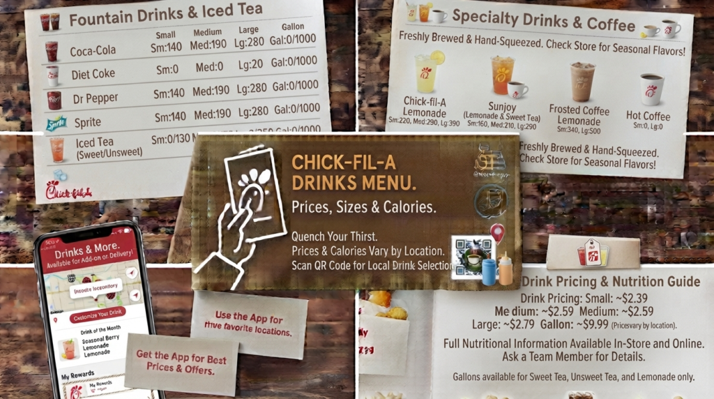 Chick-fil-A Drinks Menu: Prices, Sizes & Calories